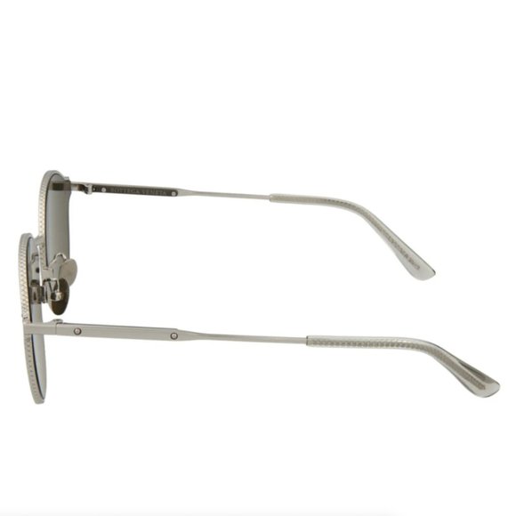 Bottega Veneta Women\'s Silver Round Metal Sunglasses!